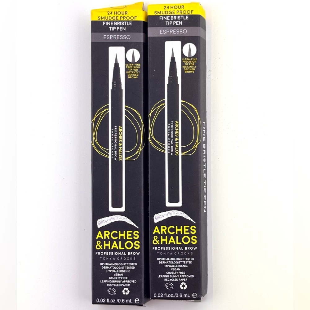 Arches & Halos Professional Brow Pen in Espresso X 2 NIB